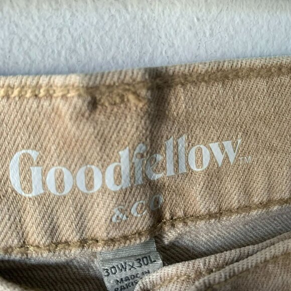 Goodfellow & Co Mens Slim Fit Khaki Jeans 30W 30L Fair Trade Certified Cotton Ca - Picture 4 of 11